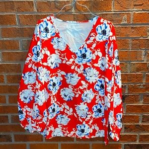NWOT Boutique  XL Flower shirt